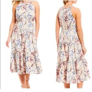 Alex Marie Tonya Halter Midi Dress Size 6